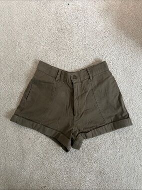 Billabong High-Rise Olive Green Women's Shorts